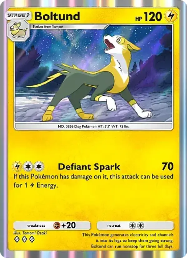 Boltund Rare rarity Secluded Springs Pokémon card price