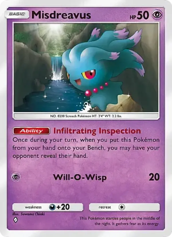 Misdreavus Rare rarity Secluded Springs Pokémon card price