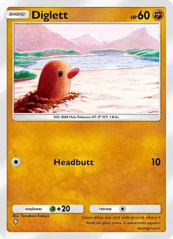 Diglett Rare rarity Secluded Springs Pokémon card price