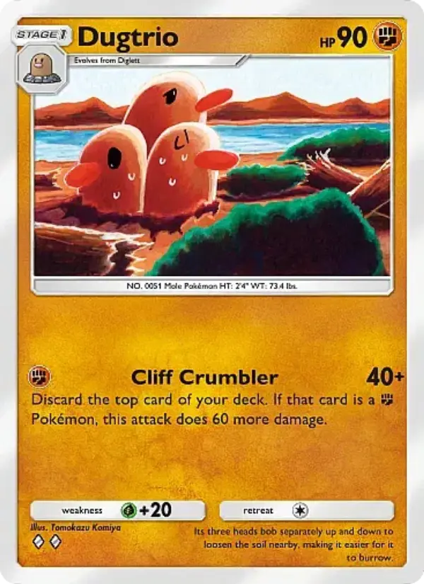 Dugtrio Rare rarity Secluded Springs Pokémon card price