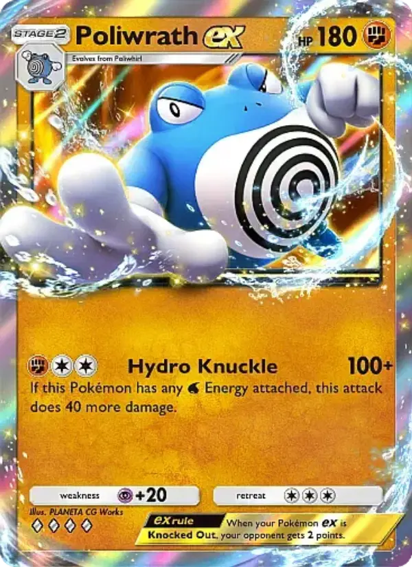 Poliwrath ex Rare rarity Secluded Springs Pokémon card price