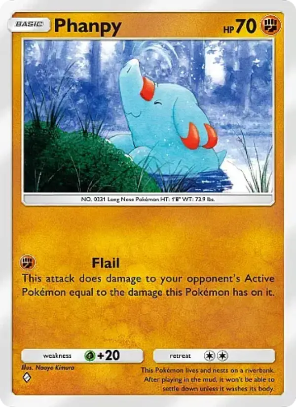 Phanpy Rare rarity Secluded Springs Pokémon card price