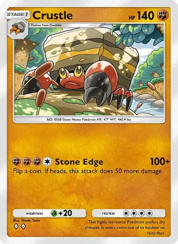 Crustle Rare rarity Secluded Springs Pokémon card price