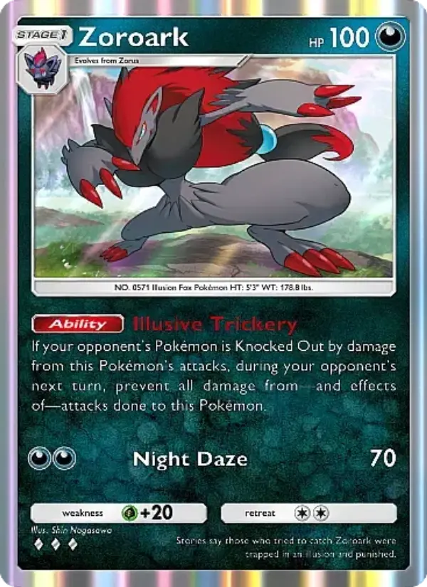 Zoroark Rare rarity Secluded Springs Pokémon card price