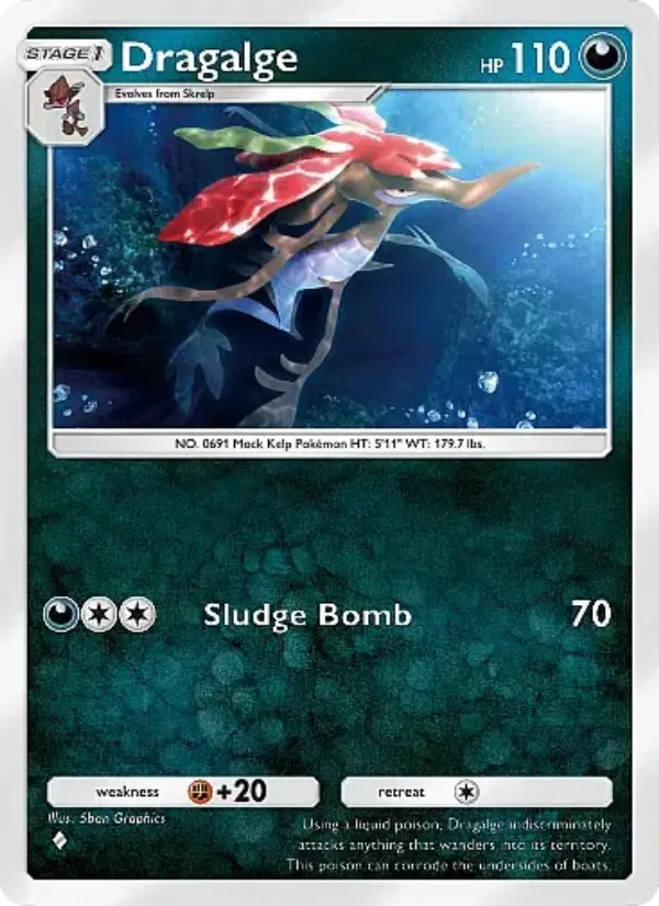 Dragalge Rare rarity Secluded Springs Pokémon card price