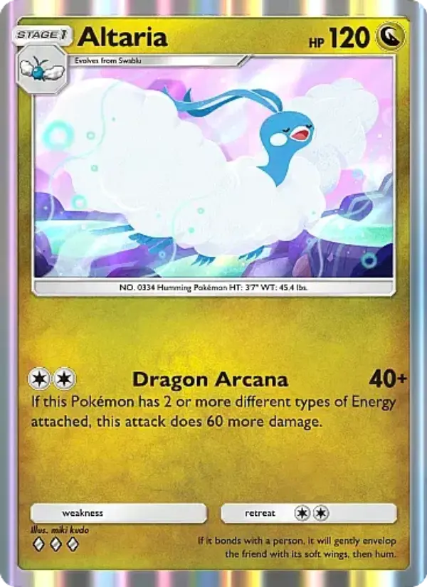 Altaria Rare rarity Secluded Springs Pokémon card price
