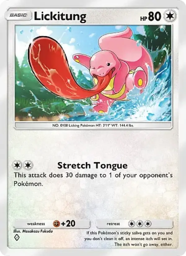 Lickitung Rare rarity Secluded Springs Pokémon card price