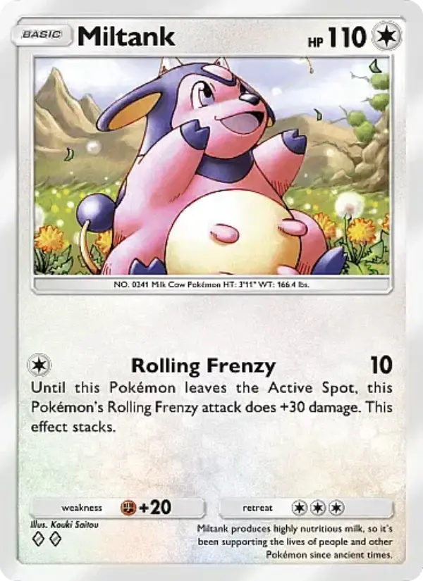 Miltank Rare rarity Secluded Springs Pokémon card price