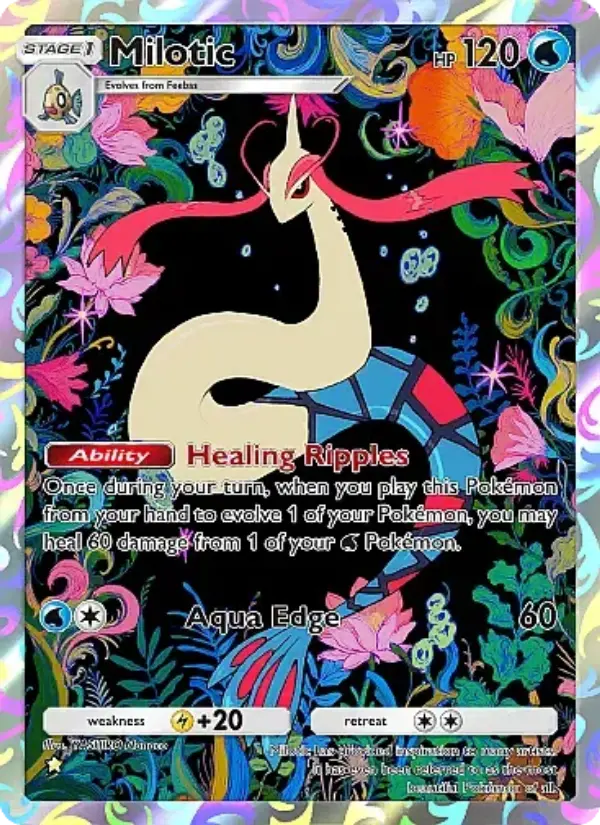 Milotic Secret Rare rarity Secluded Springs Pokémon card price