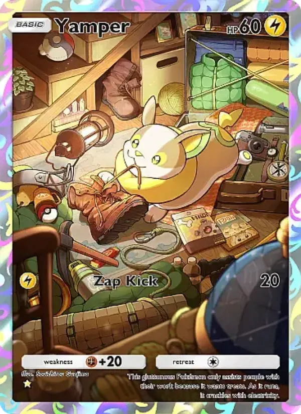 Yamper Secret Rare rarity Secluded Springs Pokémon card price
