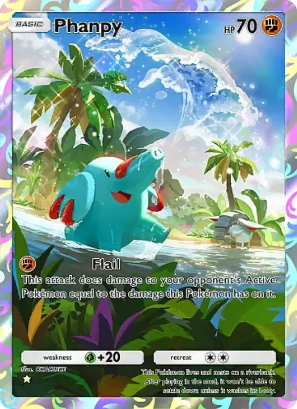Phanpy Secret Rare rarity Secluded Springs Pokémon card price