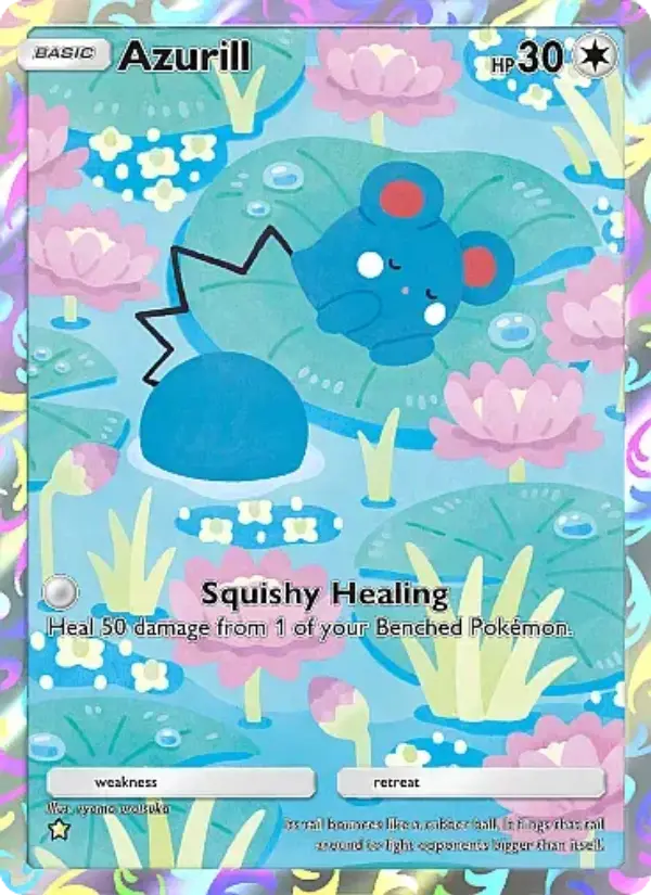 Azurill Secret Rare rarity Secluded Springs Pokémon card price
