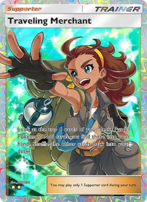 Traveling Merchant Secret Rare rarity Secluded Springs Pokémon card price