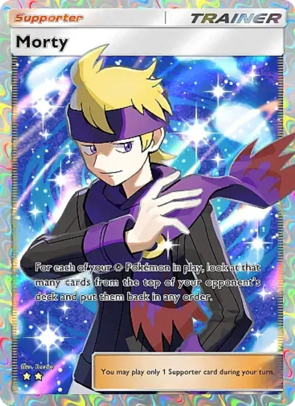 Morty Secret Rare rarity Secluded Springs Pokémon card price