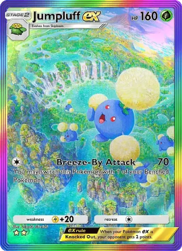 Jumpluff ex Secret Rare rarity Secluded Springs Pokémon card price