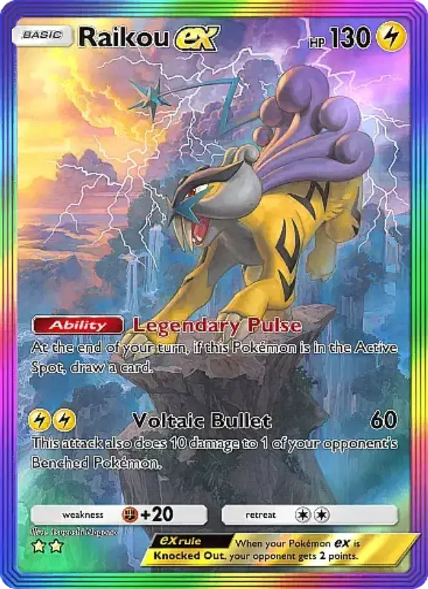 Raikou ex Secret Rare rarity Secluded Springs Pokémon card price