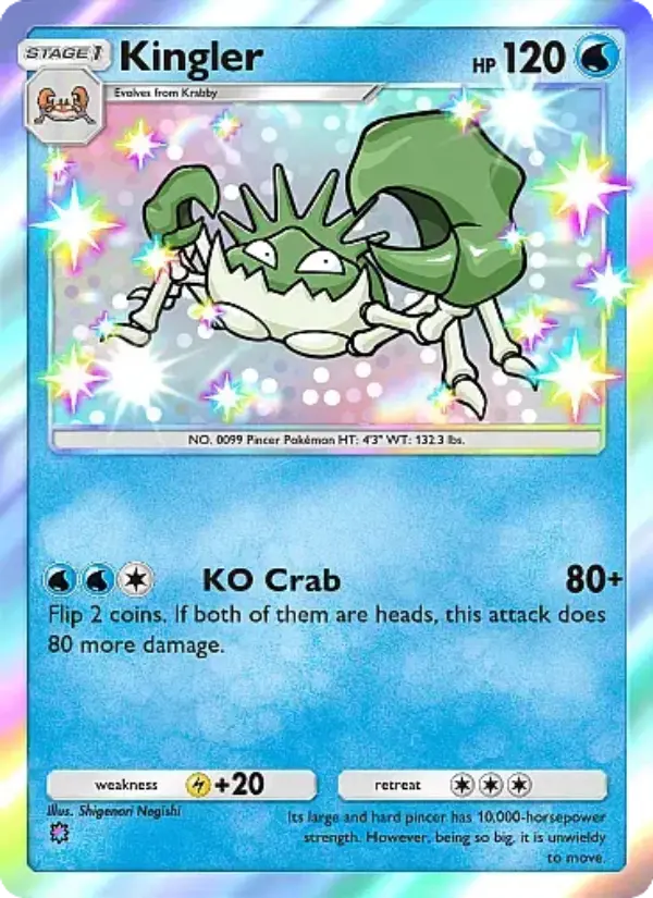 Kingler Secret Rare rarity Secluded Springs Pokémon card price