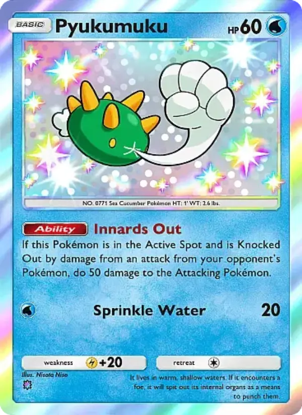 Pyukumuku Secret Rare rarity Secluded Springs Pokémon card price