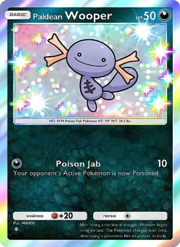 Paldean Wooper Secret Rare rarity Secluded Springs Pokémon card price