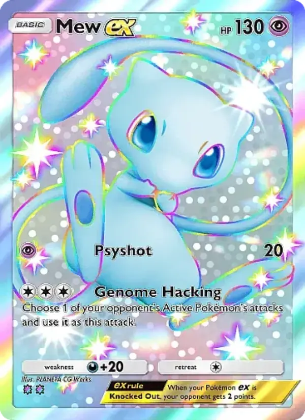 Mew ex Secret Rare rarity Secluded Springs Pokémon card price
