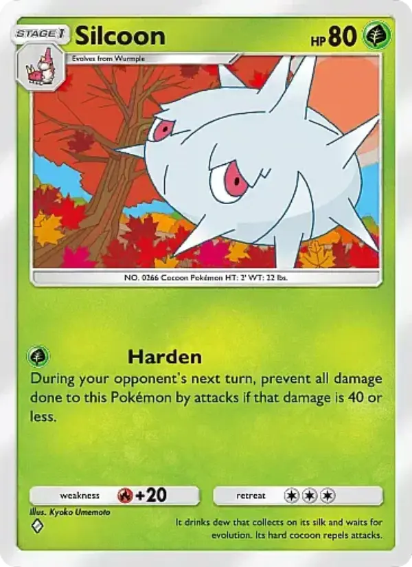 Silcoon Rare rarity Mega Rising Pokémon card price