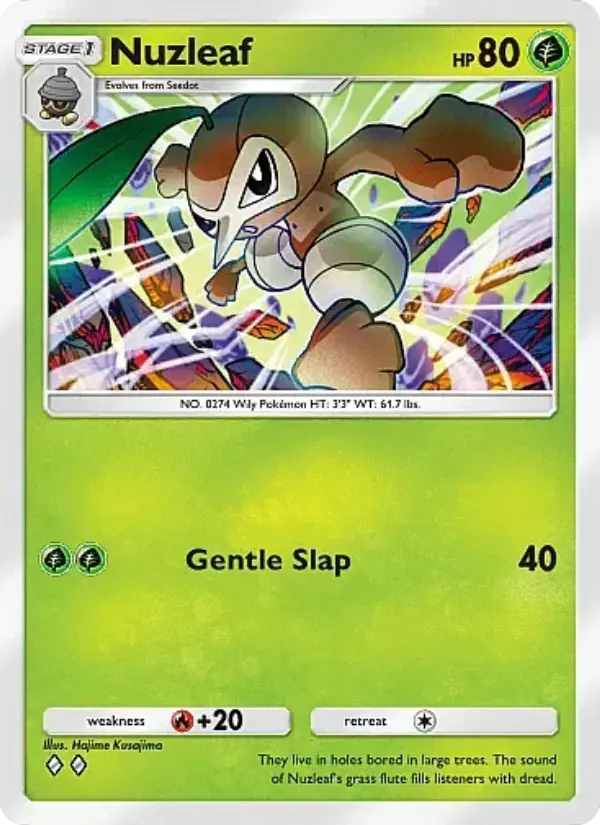 Nuzleaf Rare rarity Mega Rising Pokémon card price