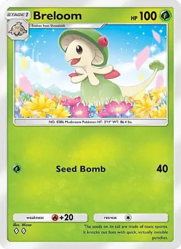 Breloom Rare rarity Mega Rising Pokémon card price