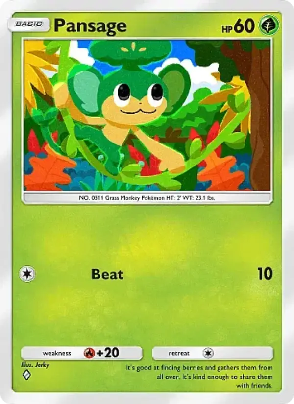 Pansage Rare rarity Mega Rising Pokémon card price