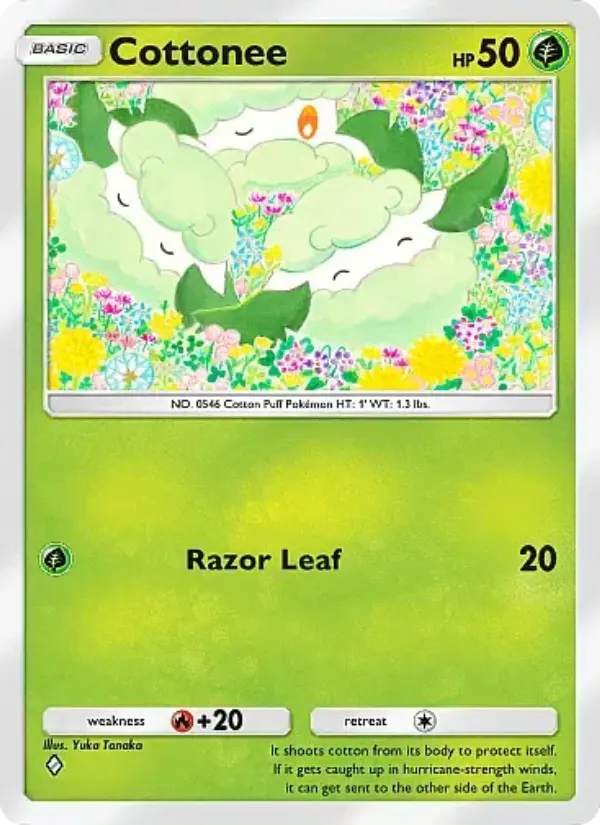 Cottonee Rare rarity Mega Rising Pokémon card price