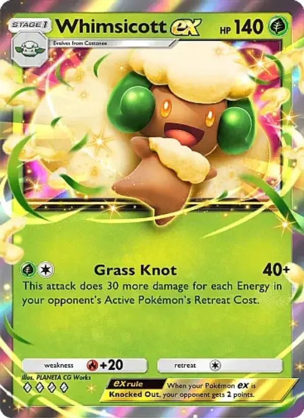 Whimsicott ex Rare rarity Mega Rising Pokémon card price