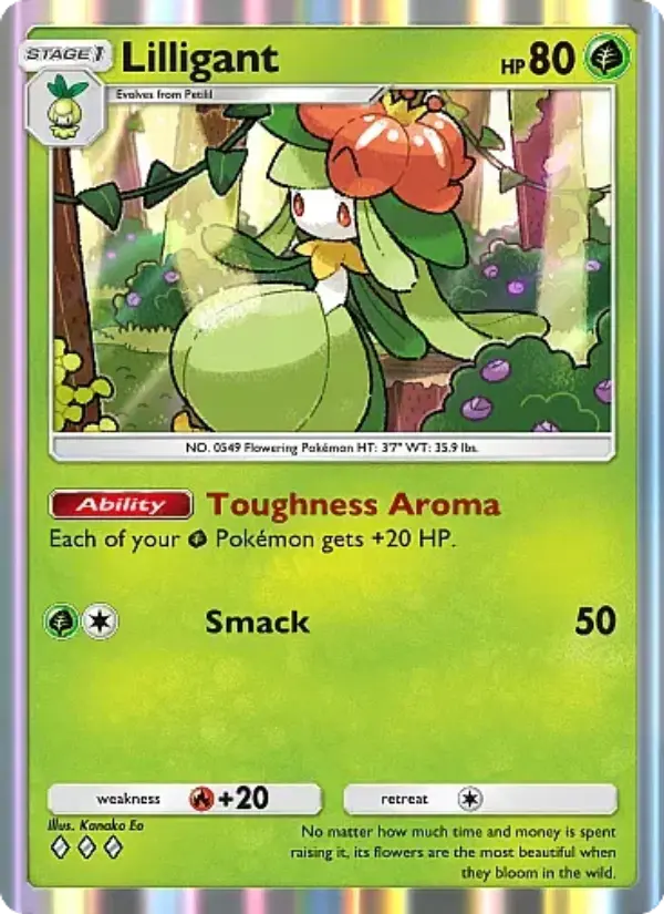 Lilligant Rare rarity Mega Rising Pokémon card price