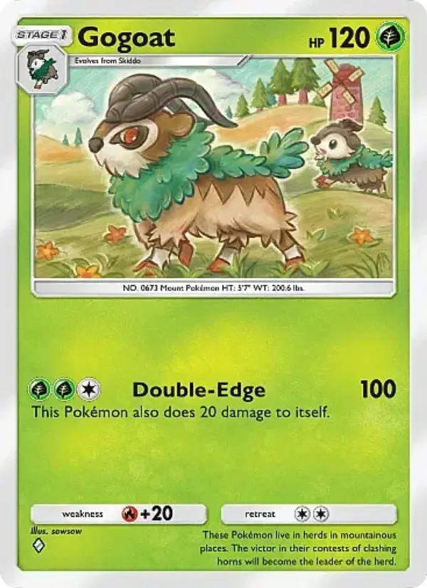 Gogoat Rare rarity Mega Rising Pokémon card price