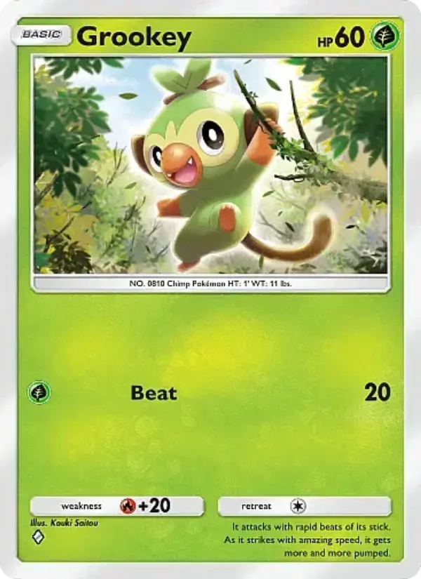 Grookey Rare rarity Mega Rising Pokémon card price