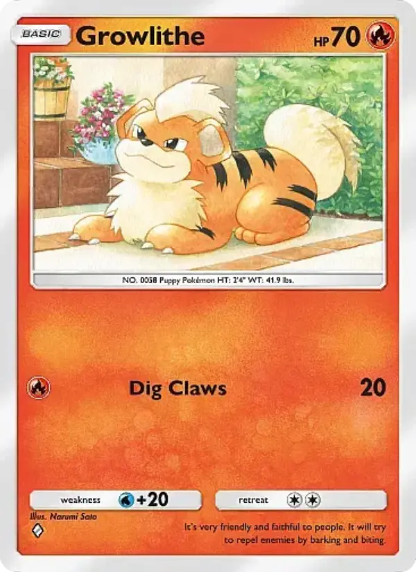 Growlithe Rare rarity Mega Rising Pokémon card price