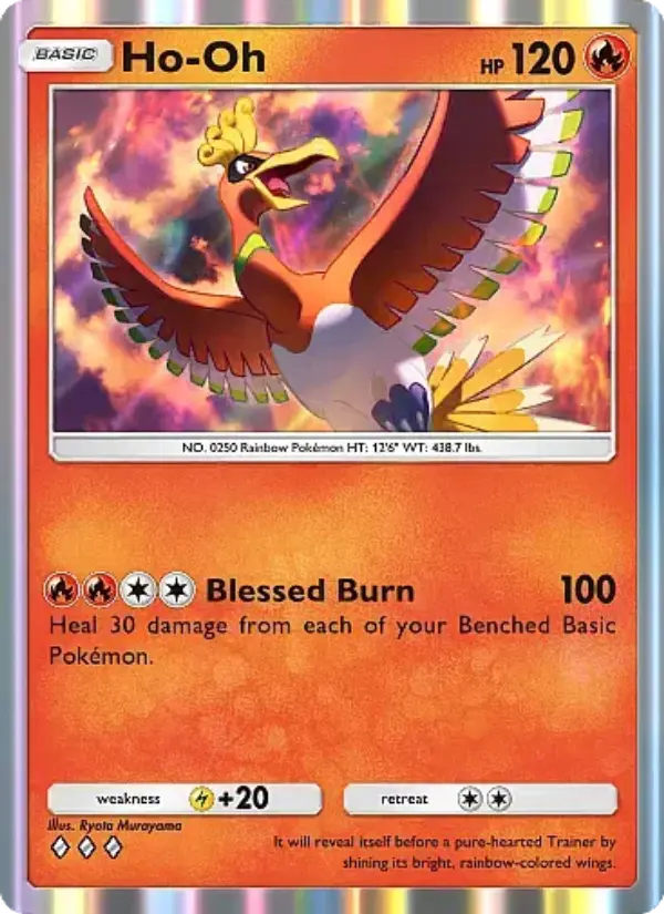 Ho-Oh Rare rarity Mega Rising Pokémon card price