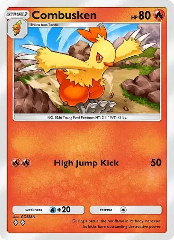 Combusken Rare rarity Mega Rising Pokémon card price