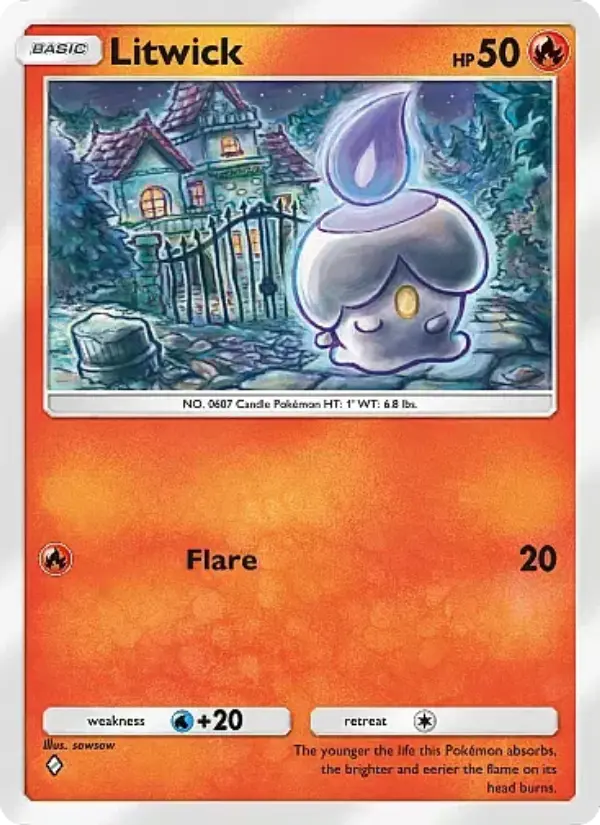 Litwick Rare rarity Mega Rising Pokémon card price