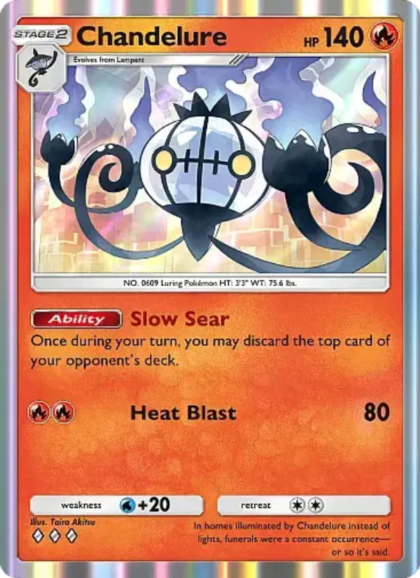 Chandelure Rare rarity Mega Rising Pokémon card price