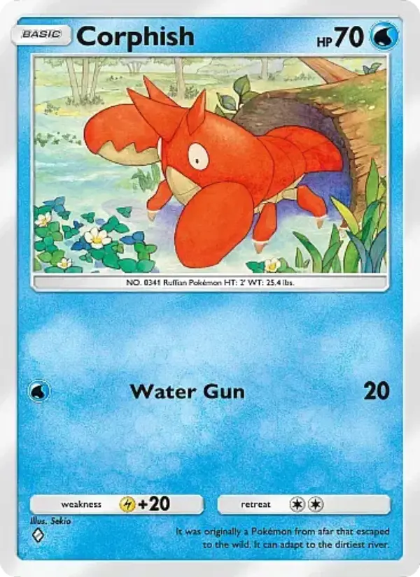 Corphish Rare rarity Mega Rising Pokémon card price