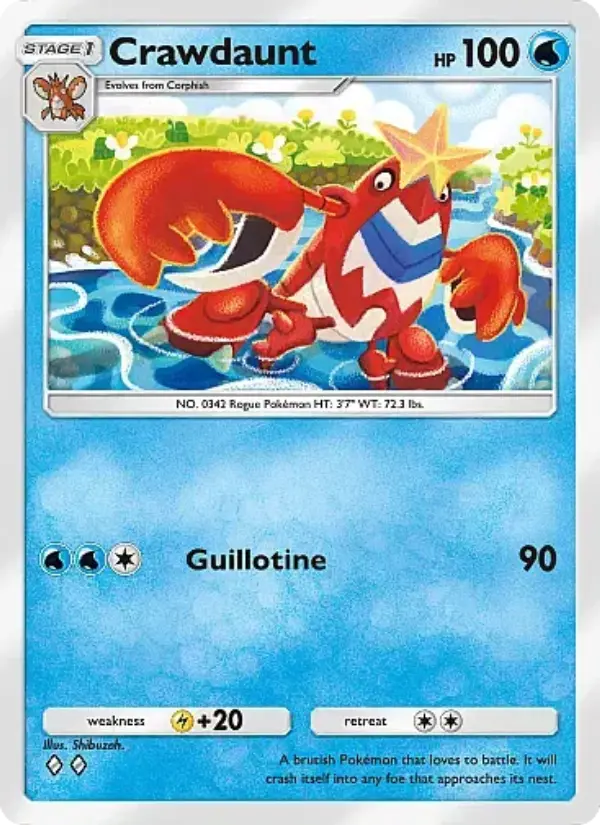 Crawdaunt Rare rarity Mega Rising Pokémon card price