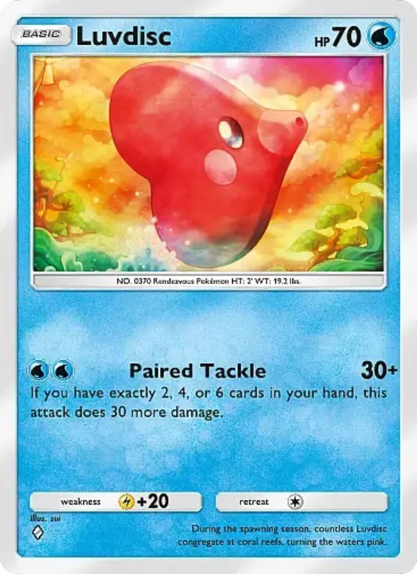 Luvdisc Rare rarity Mega Rising Pokémon card price