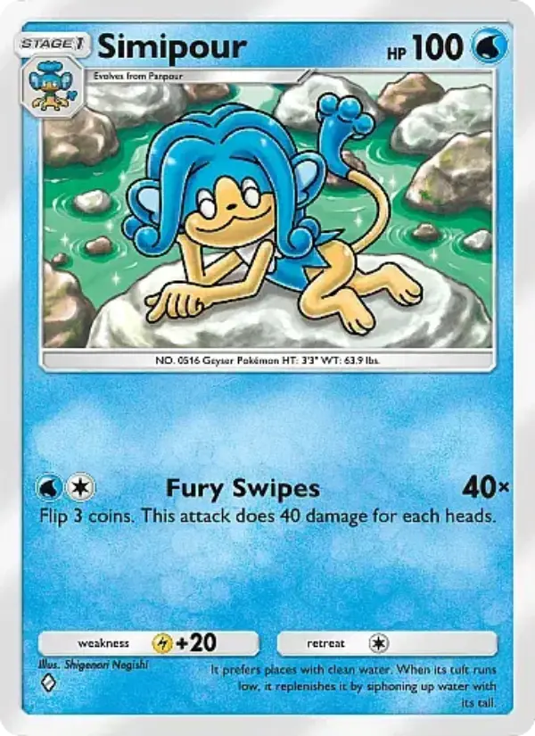 Simipour Rare rarity Mega Rising Pokémon card price