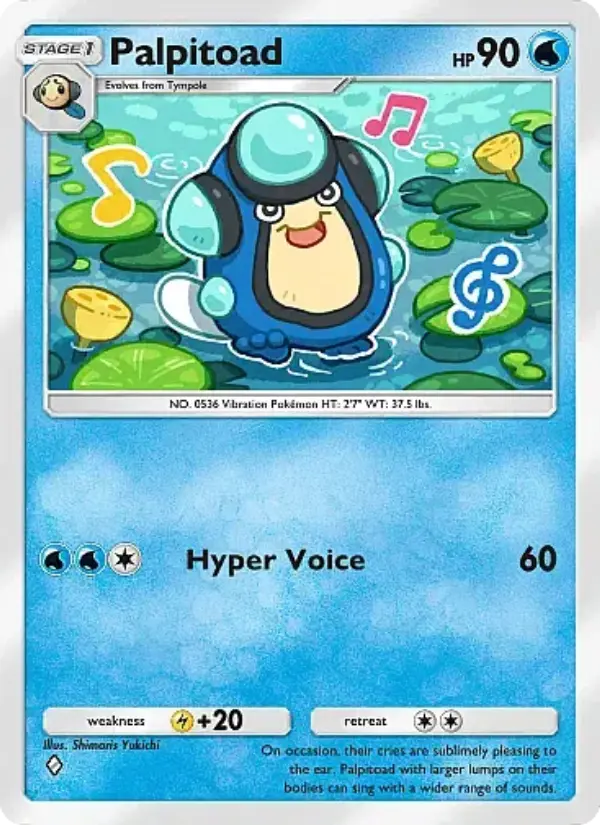Palpitoad Rare rarity Mega Rising Pokémon card price