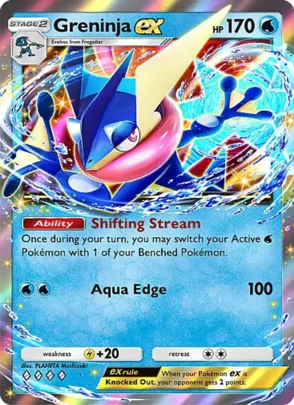Greninja ex Rare rarity Mega Rising Pokémon card price