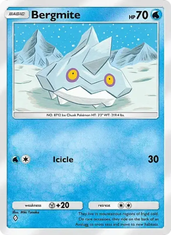Bergmite Rare rarity Mega Rising Pokémon card price