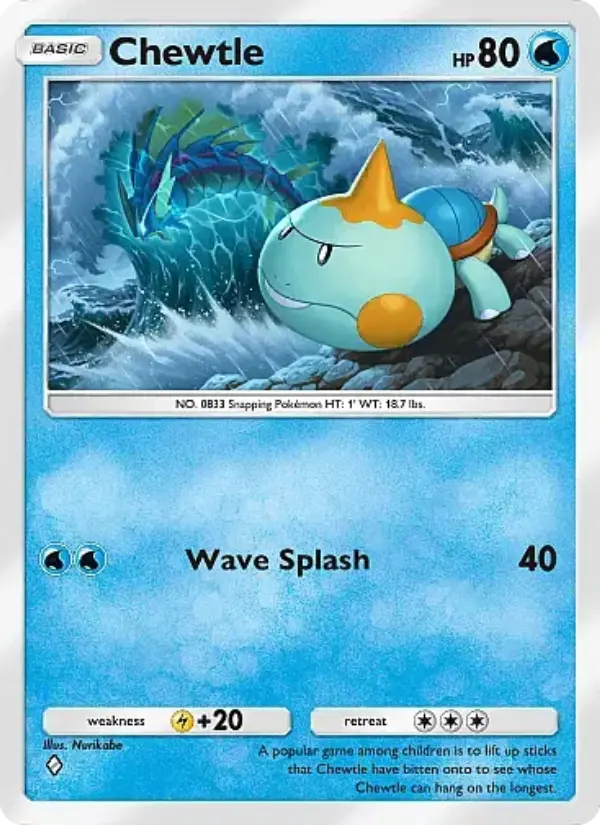 Chewtle Rare rarity Mega Rising Pokémon card price