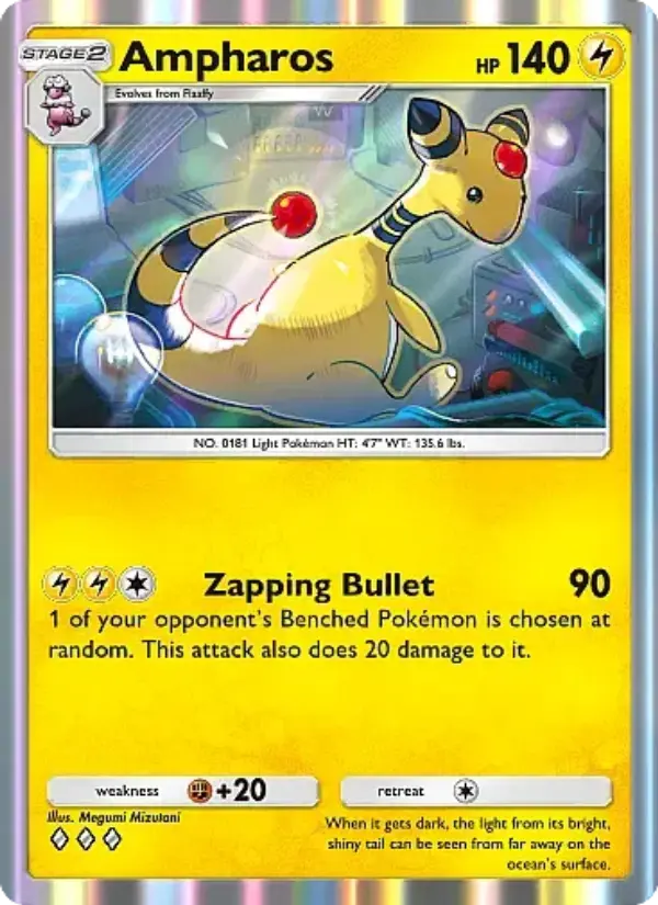 Ampharos Rare rarity Mega Rising Pokémon card price