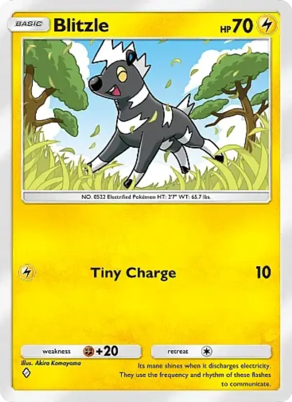 Blitzle Rare rarity Mega Rising Pokémon card price