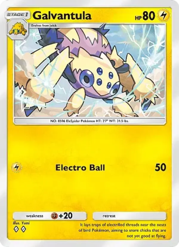 Galvantula Rare rarity Mega Rising Pokémon card price