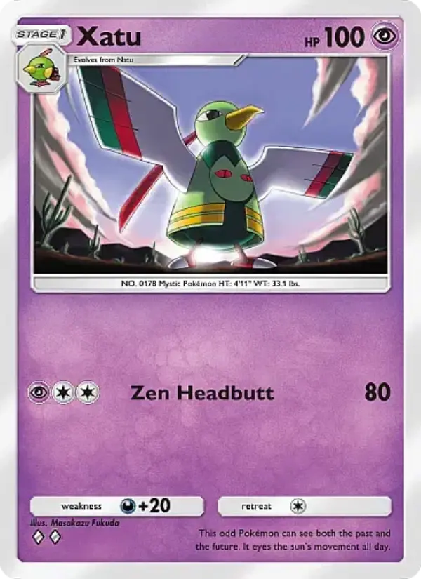 Xatu Rare rarity Mega Rising Pokémon card price